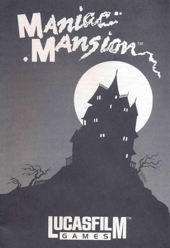 Manual for Maniac Mansion (Commodore 64): Front