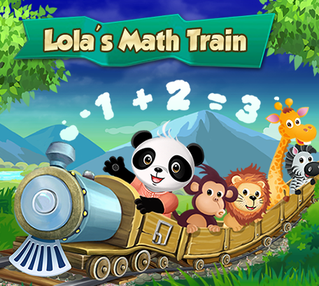 Front Cover for Lola's Math Train (Nintendo 3DS) (download release)