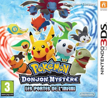 Front Cover for Pokémon Mystery Dungeon: Gates to Infinity (Nintendo 3DS) (download release)