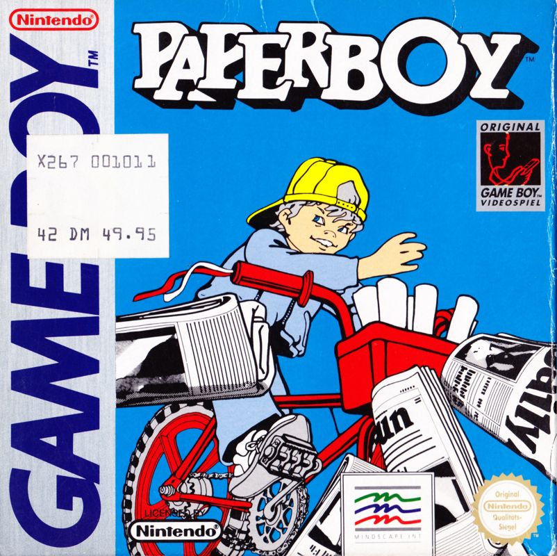 Front Cover for Paperboy (Game Boy)