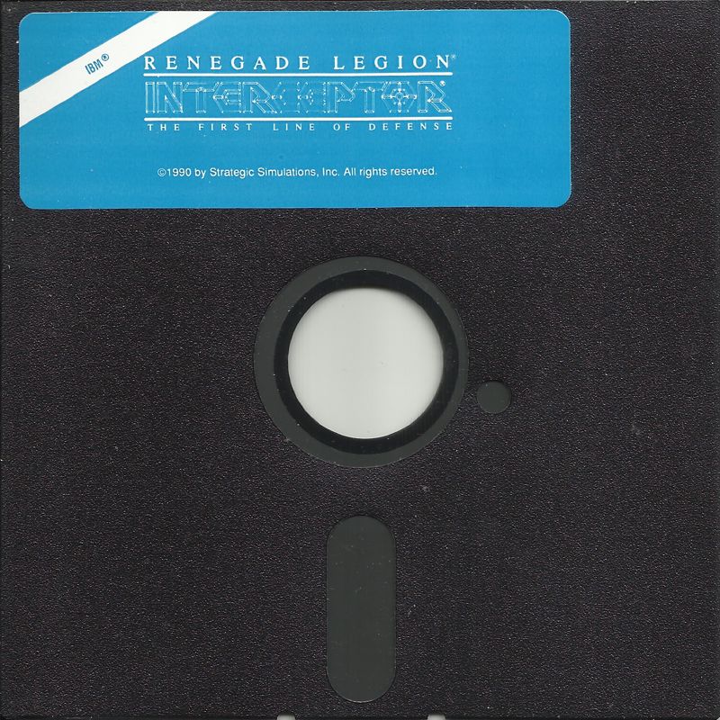 Media for Renegade Legion: Interceptor (DOS) (5.25" floppy release)