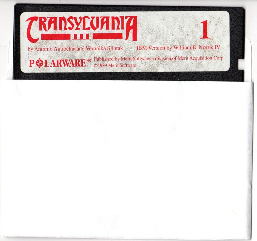 Media for Transylvania III: Vanquish the Night (DOS): Disk 1