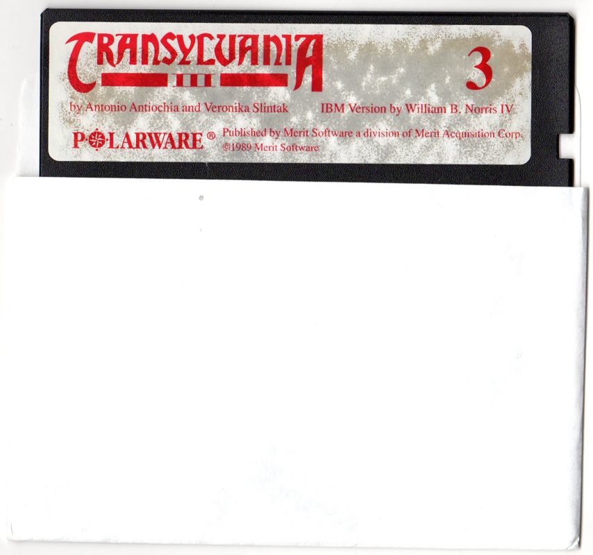 Media for Transylvania III: Vanquish the Night (DOS): Disk 3