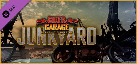 Front Cover for Biker Garage: Mechanic Simulator - Junkyard (Windows) (Steam release)
