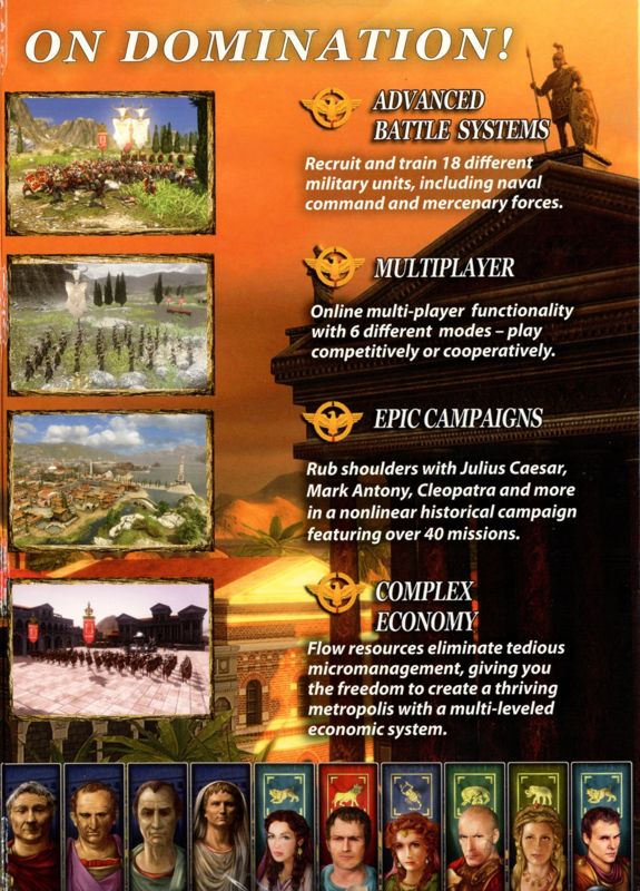 Inside Cover for Grand Ages: Rome (Windows): Right