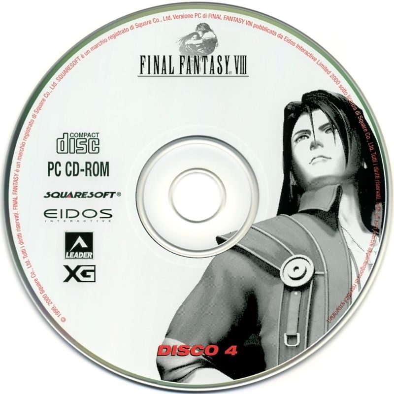 Media for Final Fantasy VIII (Windows): Disc 4