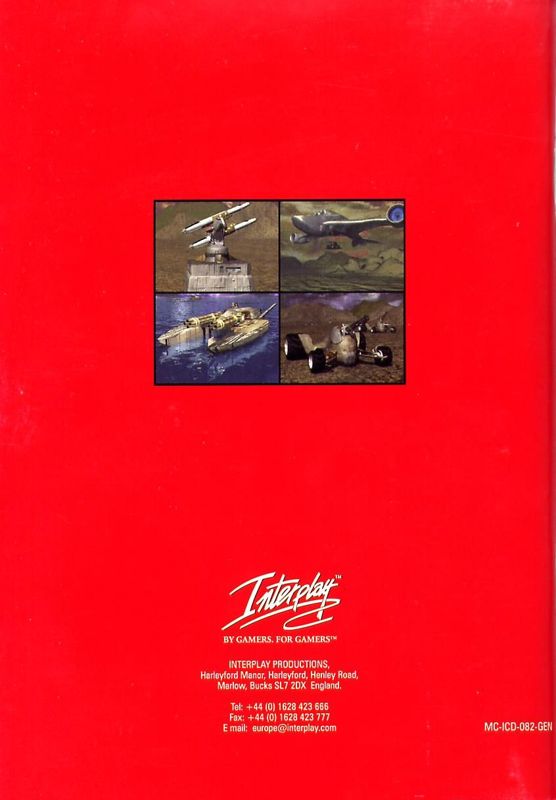 Manual for M.A.X.: Mechanized Assault & Exploration (DOS and Windows): Back