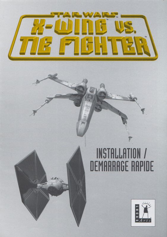 Reference Card for Star Wars: X-Wing Vs. TIE Fighter (Windows) (Full French release): 2-folded - Front