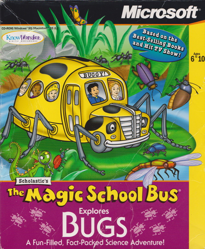 Front Cover for Scholastic's The Magic School Bus Explores Bugs (Windows) (Original release)