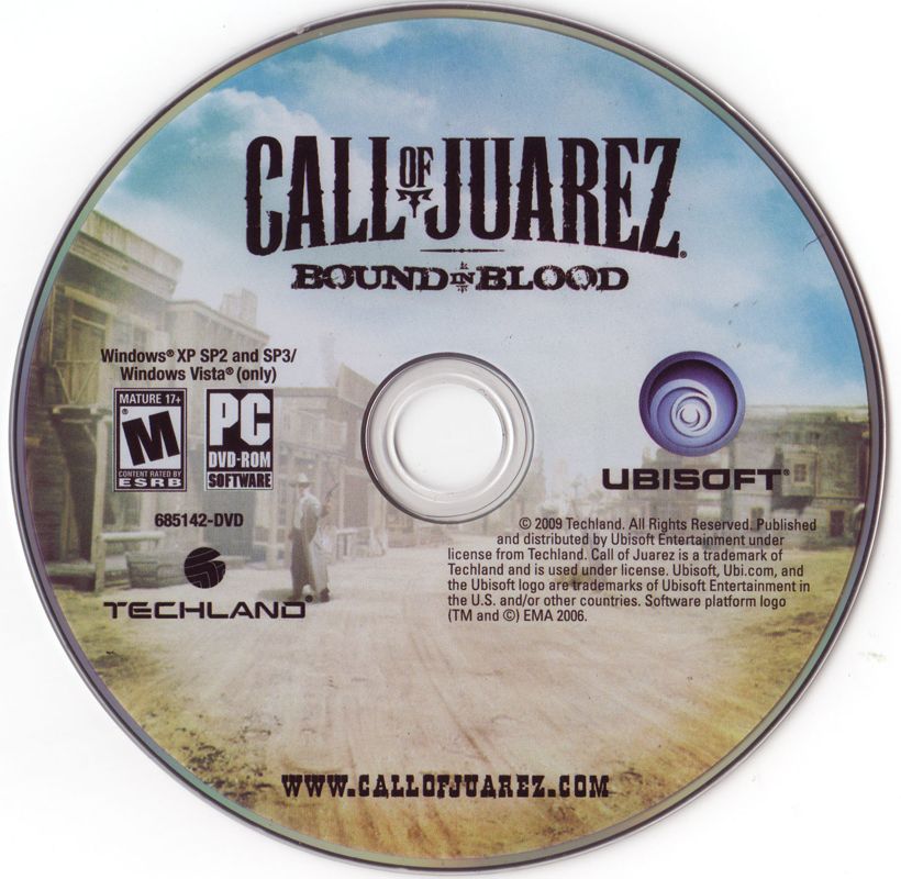 Call of Juarez: Bound in Blood cover or packaging material - MobyGames