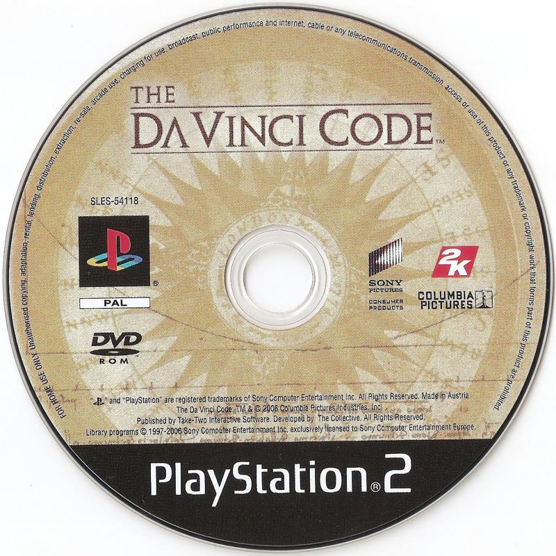 Media for The Da Vinci Code (PlayStation 2)