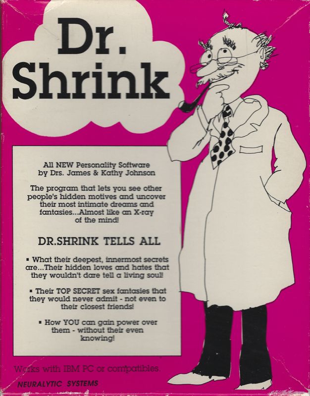 Front Cover for Dr. Shrink (DOS)