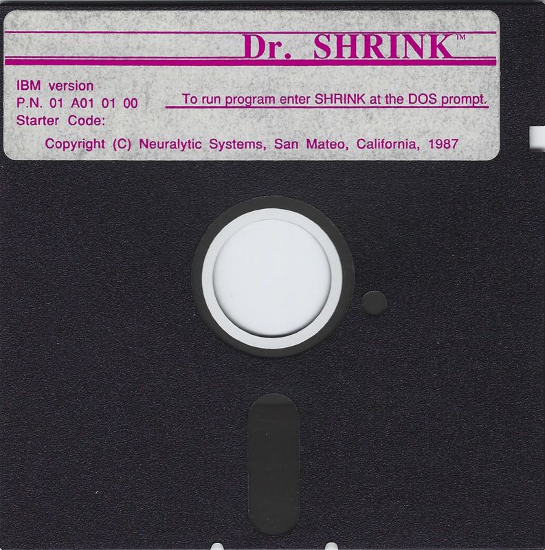 Media for Dr. Shrink (DOS)