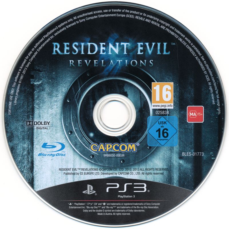 Resident Evil: Revelations cover or packaging material - MobyGames