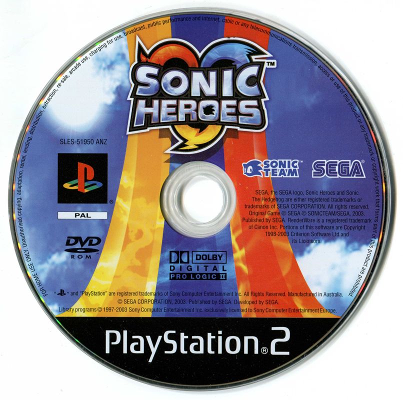 Media for Sonic Heroes (PlayStation 2)