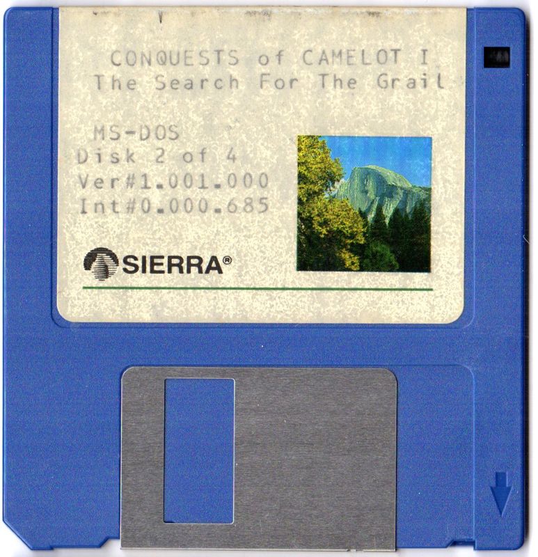 Media for Conquests of Camelot: The Search for the Grail (DOS): 3.5" Disk 2
