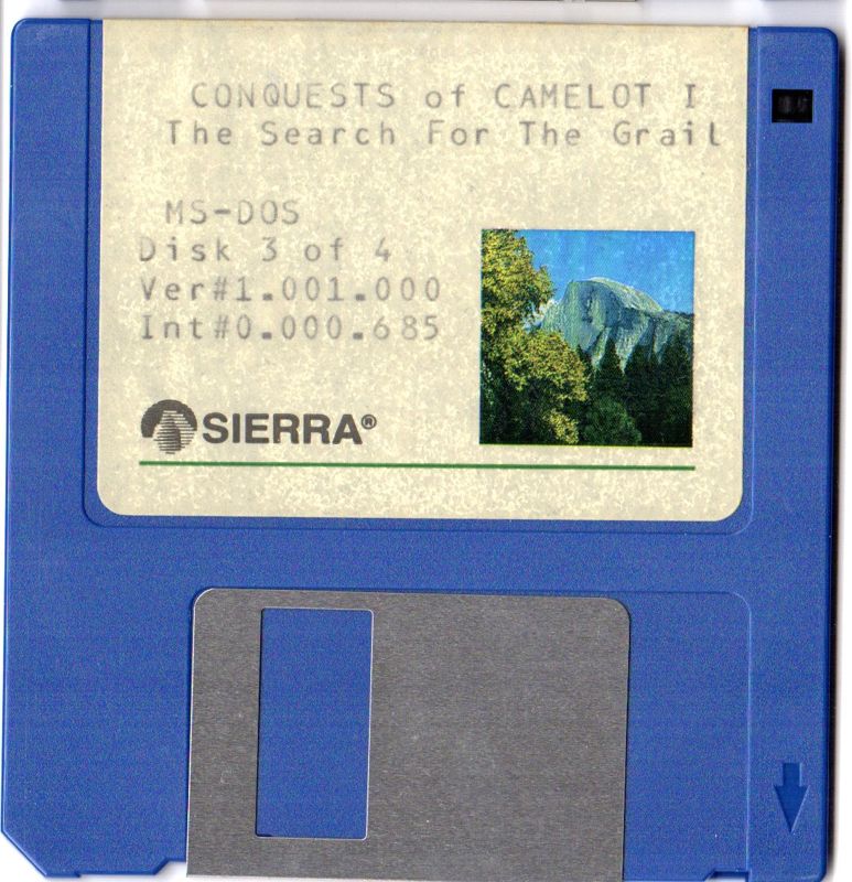 Media for Conquests of Camelot: The Search for the Grail (DOS): 3.5" Disk 3