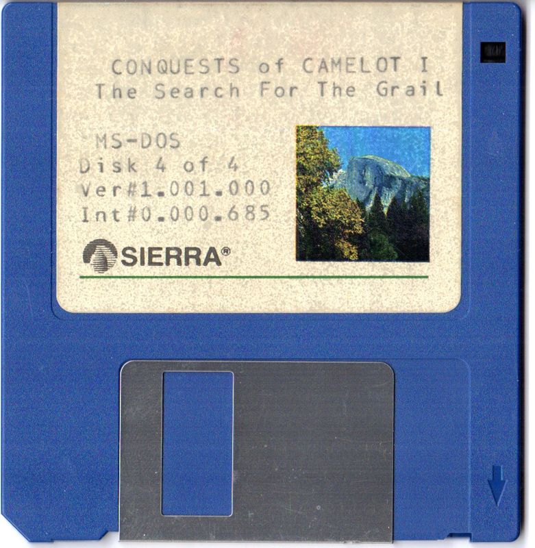 Media for Conquests of Camelot: The Search for the Grail (DOS): 3.5" Disk 4