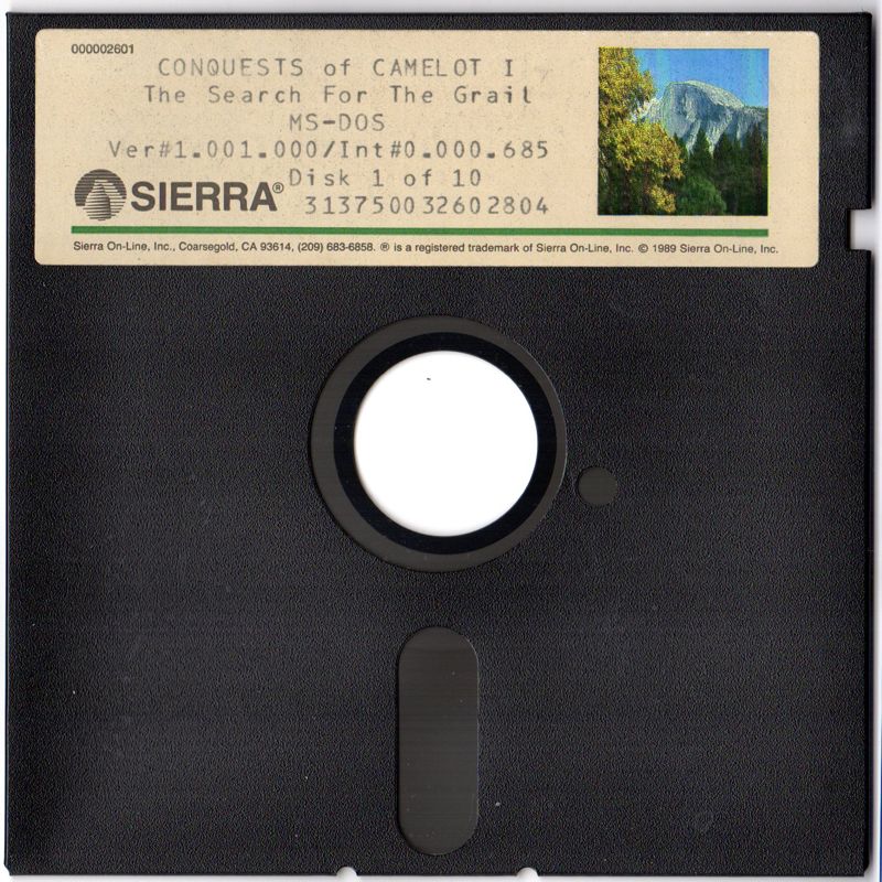 Media for Conquests of Camelot: The Search for the Grail (DOS): 5.25" Disk 1