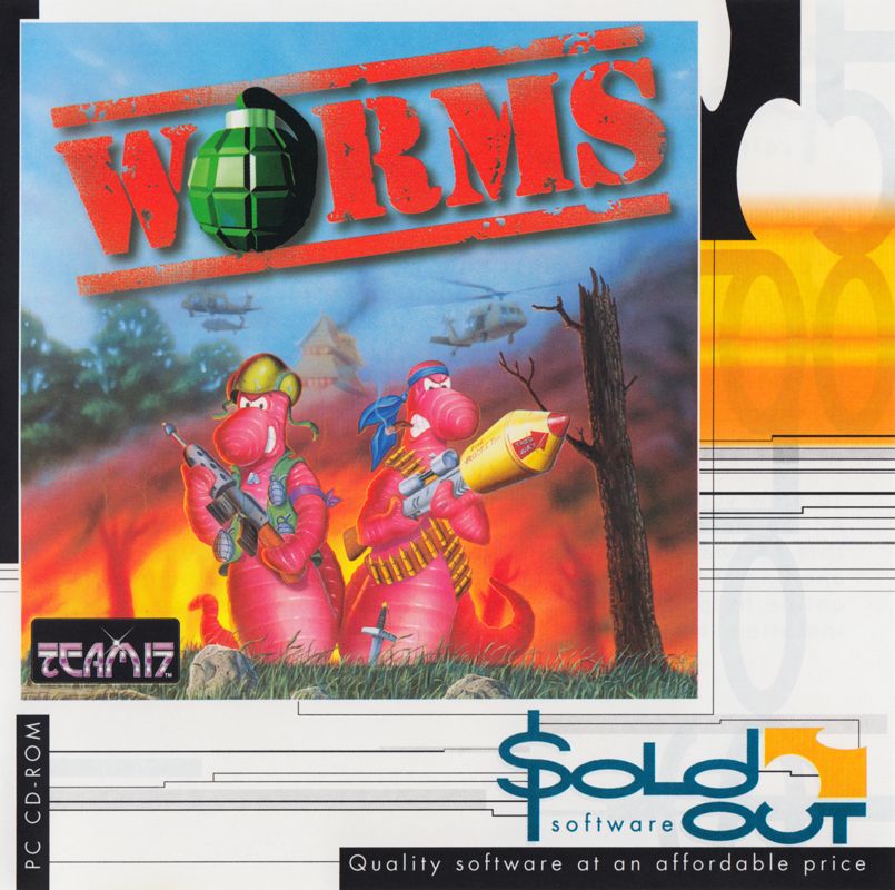 Front Cover for Worms (DOS) (Sold Out Software release)