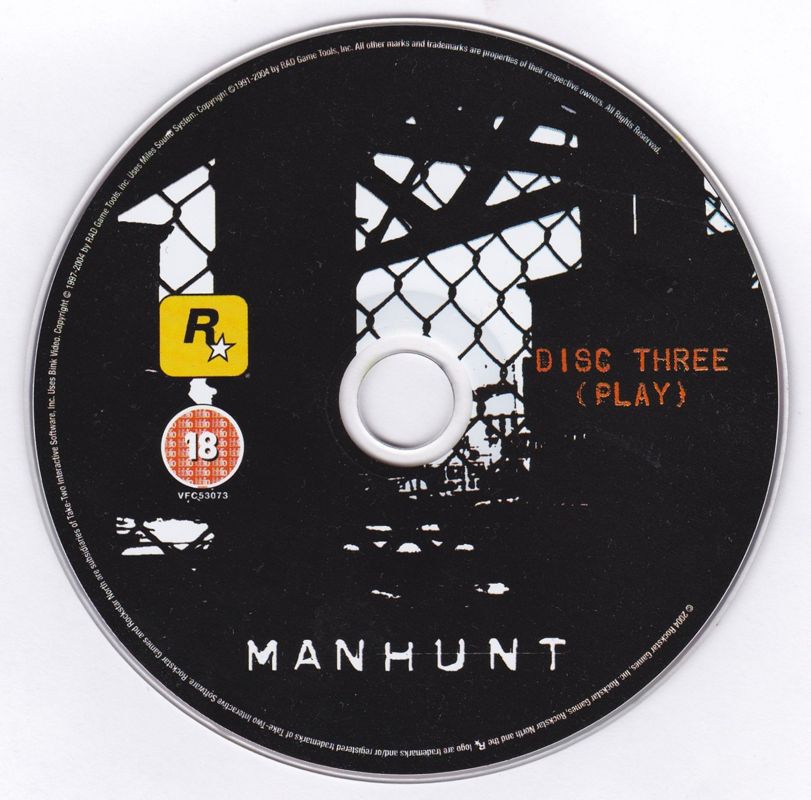 Media for Manhunt (Windows) (Re-release): Disc 3