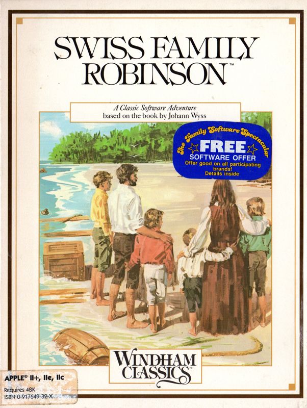 Front Cover for Swiss Family Robinson (Apple II)