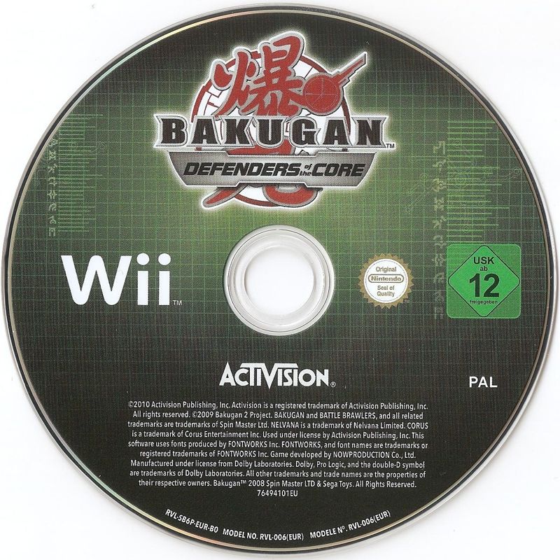 Media for Bakugan: Defenders of the Core (Wii)