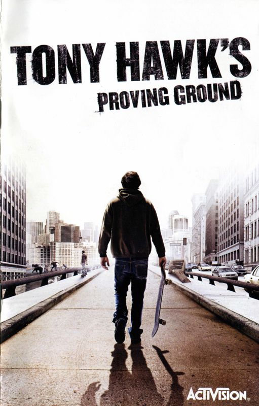 Manual for Tony Hawk's Proving Ground (PlayStation 2): Front