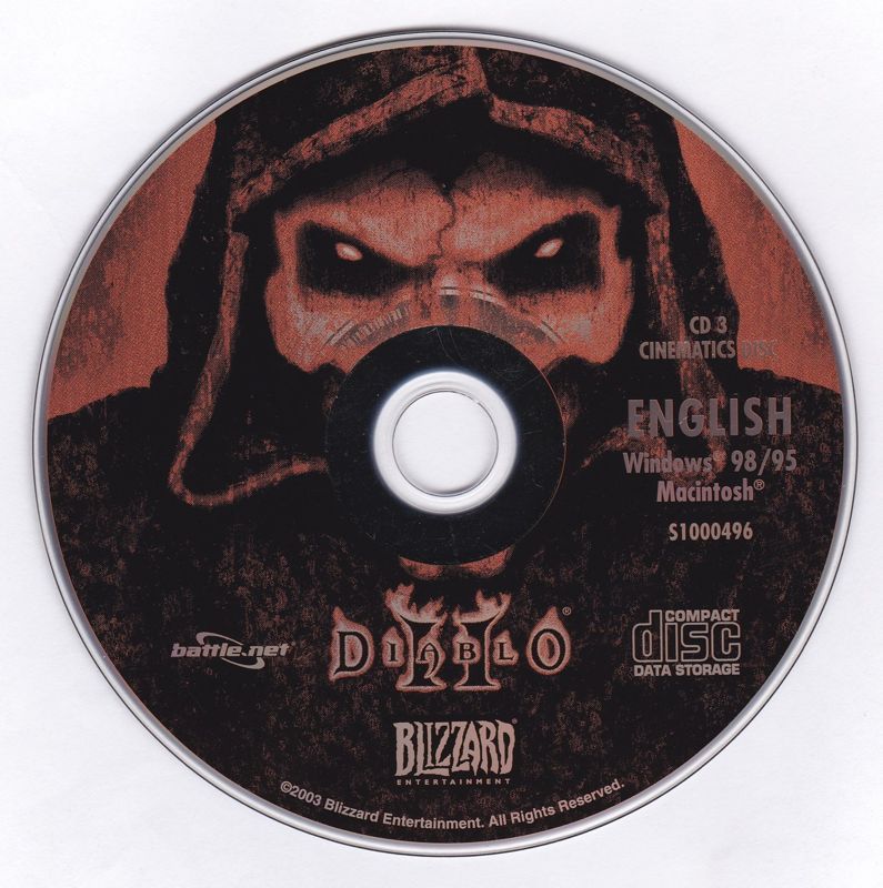 Media for Diablo II (Macintosh and Windows) (BestSeller Series release (2003, with PEGI rating)): Disc 3