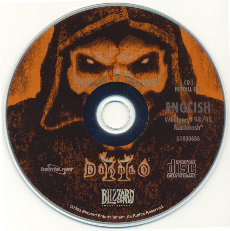 Media for Diablo II (Macintosh and Windows) (BestSeller Series release (2003, with PEGI rating)): Disc 1