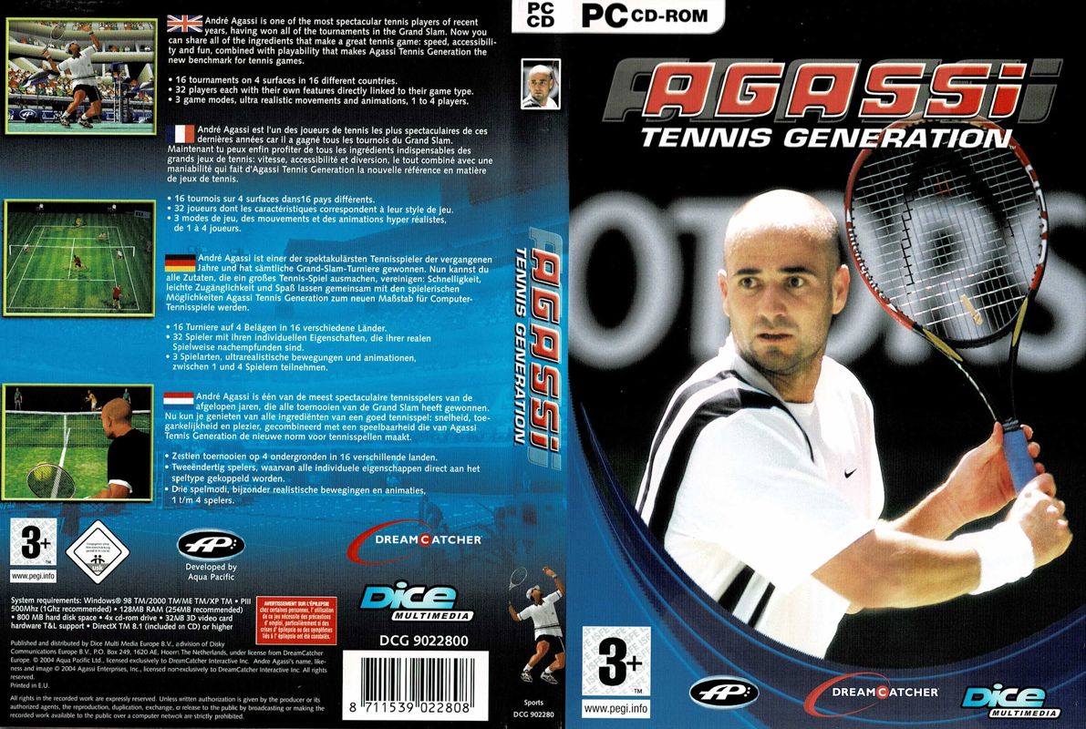 Full Cover for Agassi Tennis Generation 2002 (Windows)