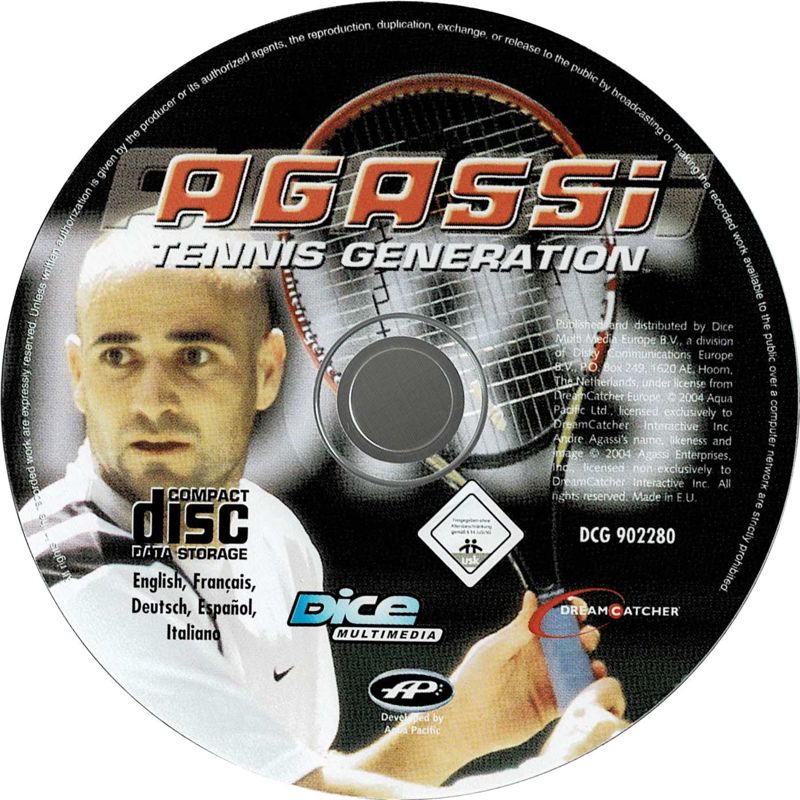 Media for Agassi Tennis Generation 2002 (Windows)