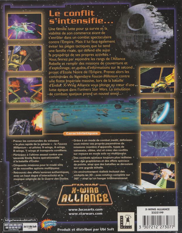 Back Cover for Star Wars: X-Wing Alliance (Windows) (X-Wing Alliance (#2232199))