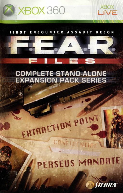 Manual for F.E.A.R. Files (Xbox 360): Front