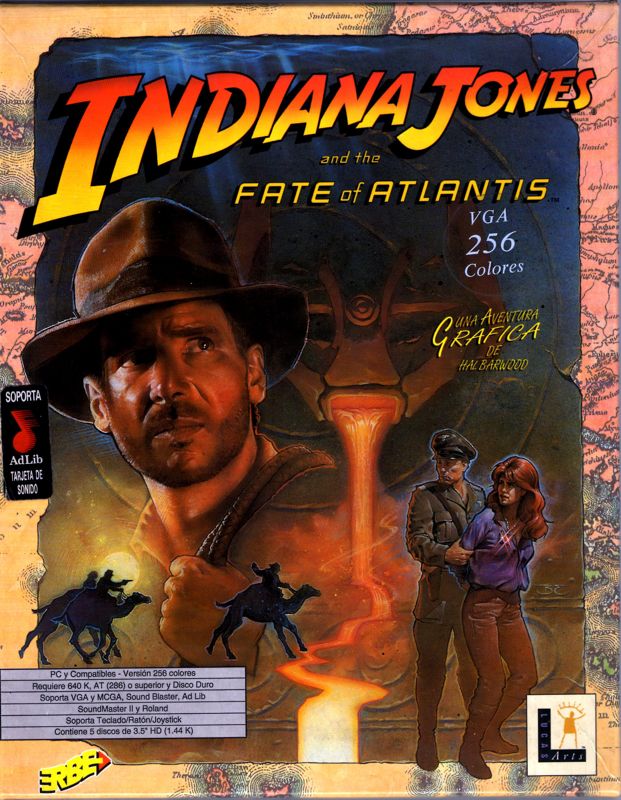 Front Cover for Indiana Jones and the Fate of Atlantis (DOS)