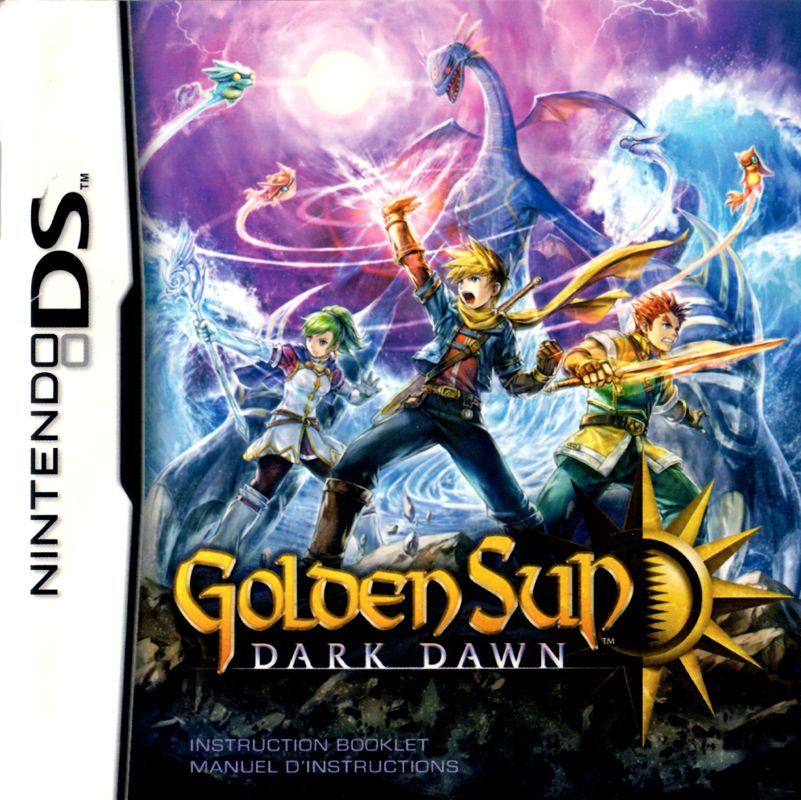 Manual for Golden Sun: Dark Dawn (Nintendo DS): Front