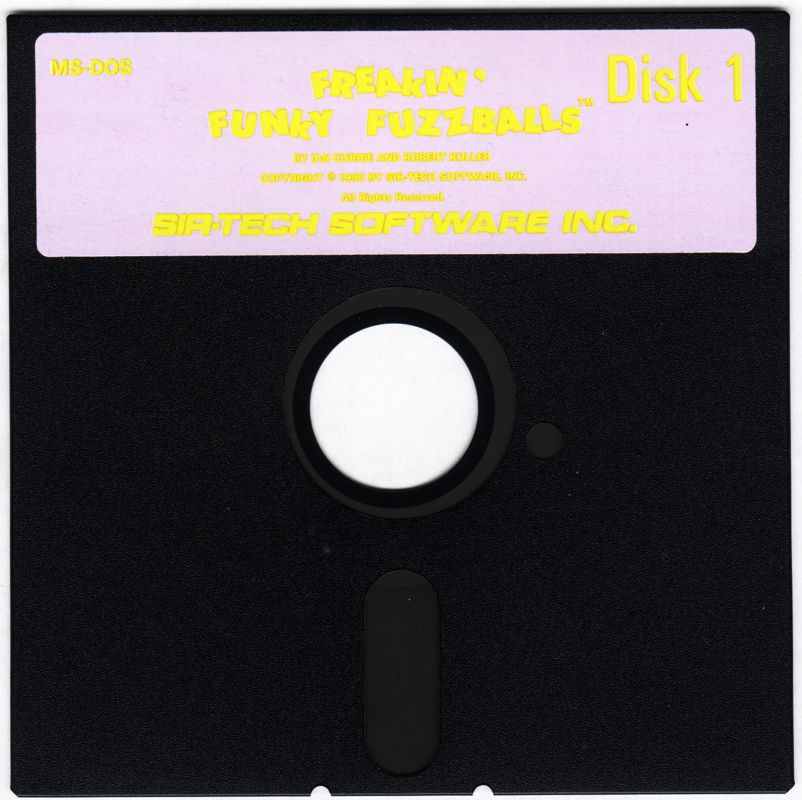Media for Freakin' Funky Fuzzballs (DOS) (Dual-media release): 5.25" Disk 1