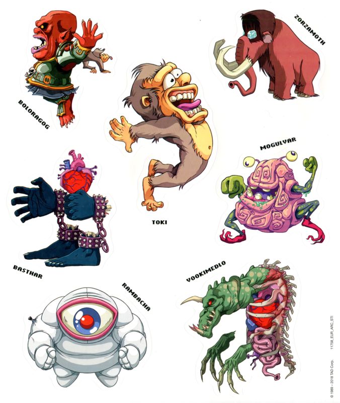 Extras for Toki (Retrollector Edition) (Nintendo Switch): Stickers