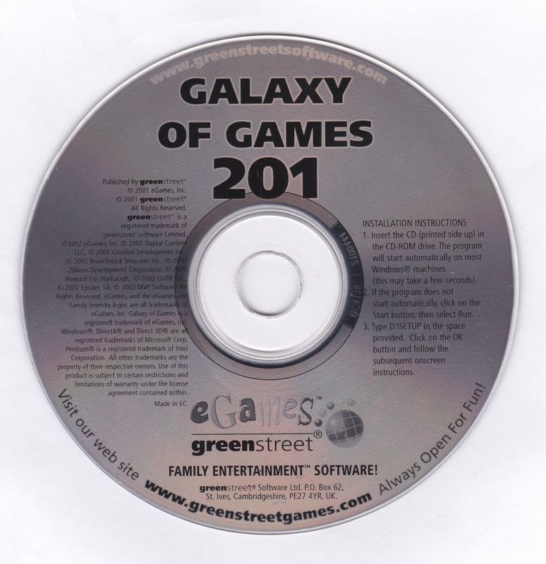 Media for Galaxy of Games 201 (Windows)