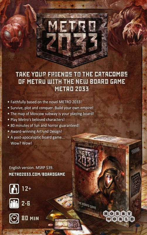 Advertisement for Metro: Last Light (Xbox 360): Back