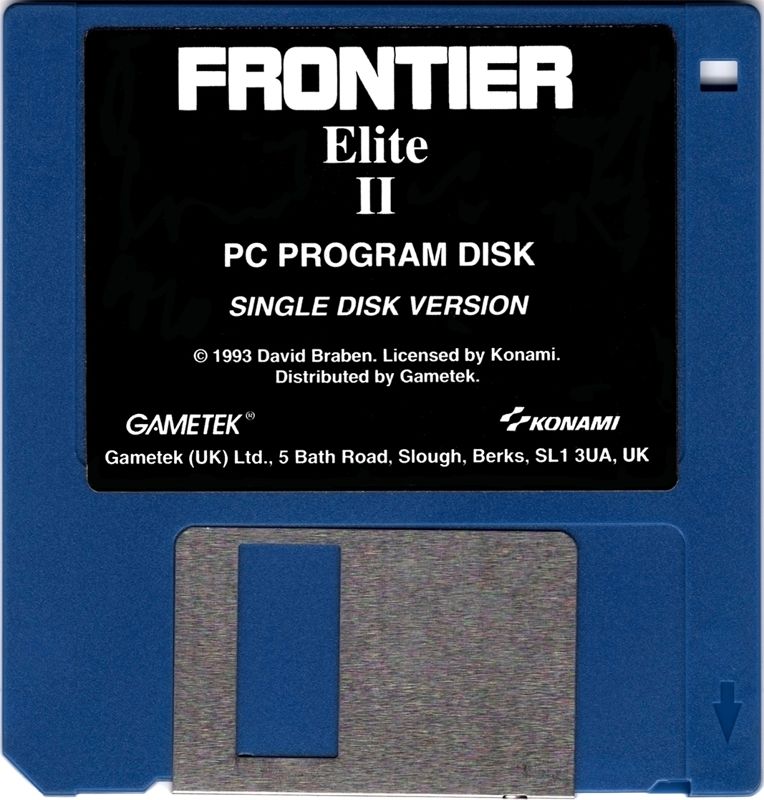 Media for Frontier: Elite II (DOS) (3.5" Single Disk Release )