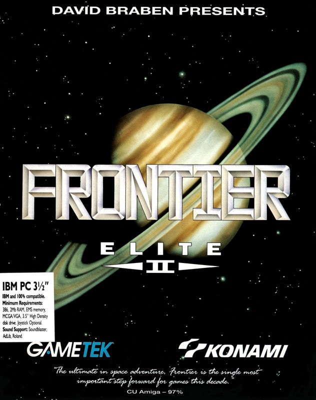 Front Cover for Frontier: Elite II (DOS) (3.5" Single Disk Release )
