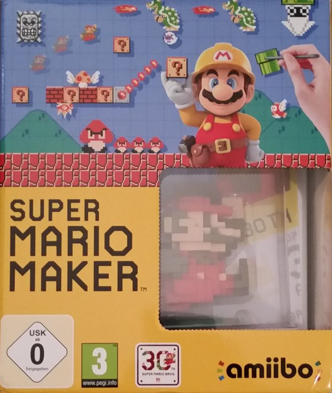 Front Cover for Super Mario Maker (Mario Classic Colours Amiibo Bundle) (Wii U)