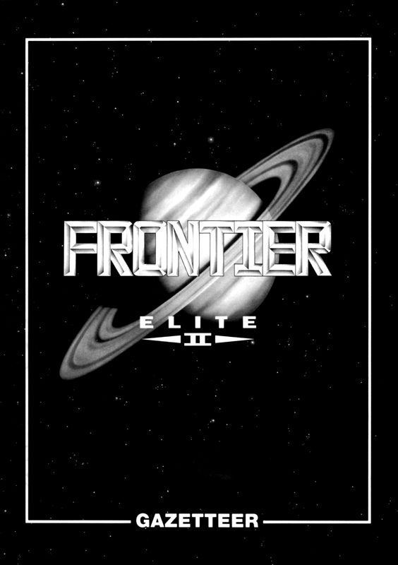 Manual for Frontier: Elite II (DOS) (3.5" Single Disk Release ): Gazetteer - Front