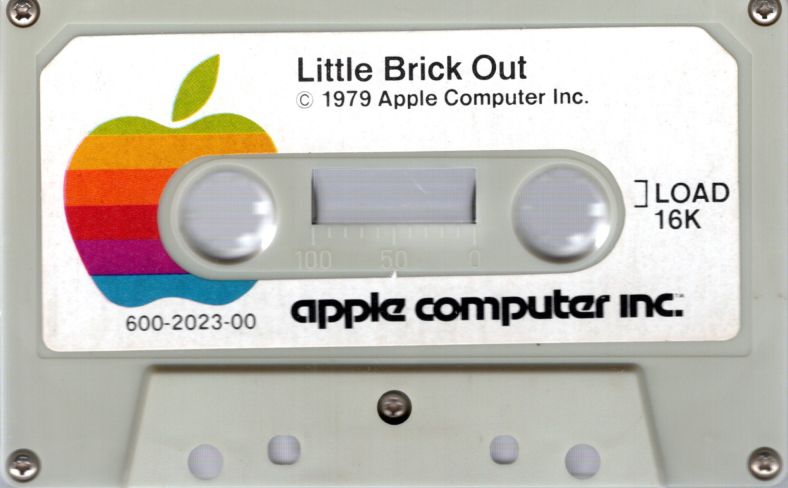 Media for Apple II Demo Program Cassette Tape (included game) (Apple II) (1979 Apple Computer Inc. version): Little Brick Out side