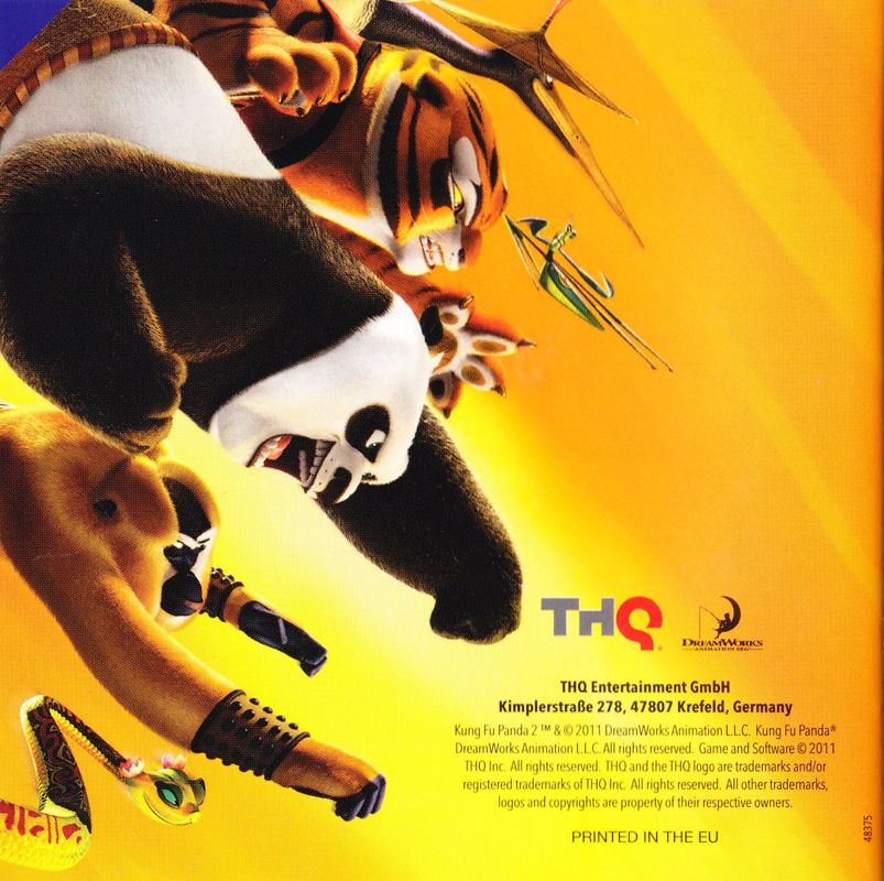 Manual for Kung Fu Panda 2 (Nintendo DS): Back