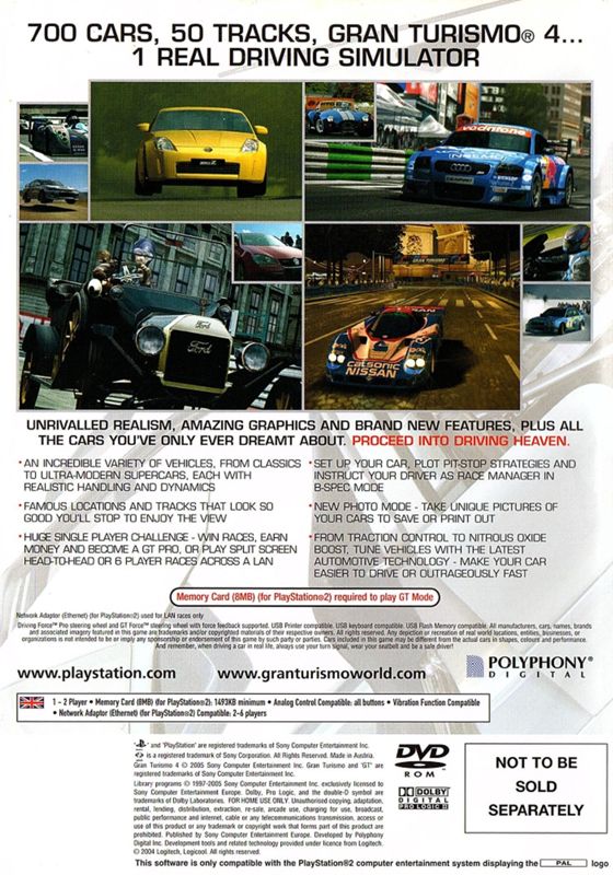 PlayStation 2 - Gran Turismo 4 - Car Brands (Gran Turismo Mode