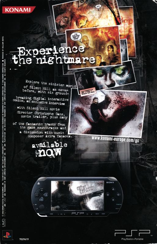 Advertisement for The Silent Hill Collection (PlayStation 2) (European and Scandinavian release): Back