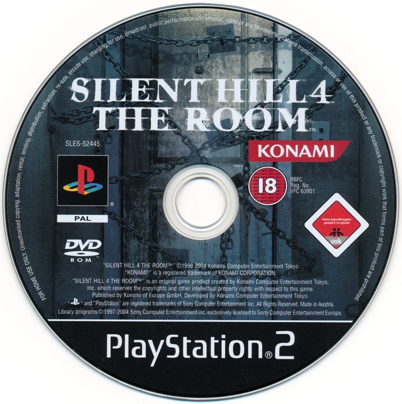 Media for The Silent Hill Collection (PlayStation 2) (European and Scandinavian release): Silent Hill 4: The Room