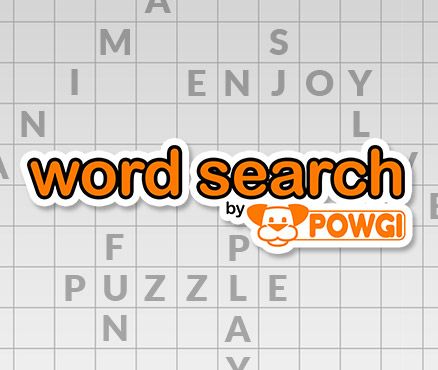 Front Cover for Word Search by POWGI (Nintendo 3DS and Wii U) (download release)
